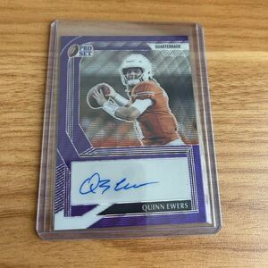 Quinn Ewers Texas 2022 Pro Set Autograph Trading Card